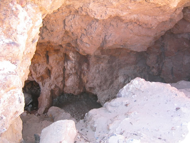 Looking into the glory hole iteself.