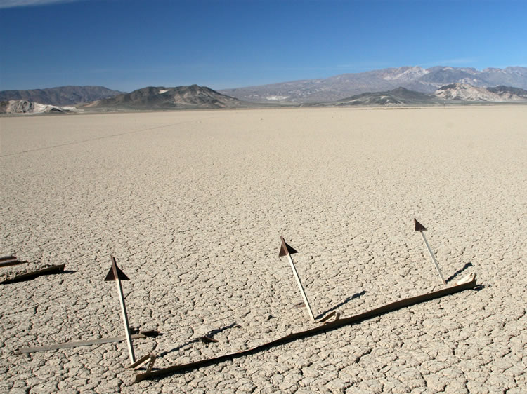 These appear to be runway markers that at one time might have identified the 4,000' long runway.