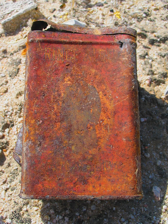 A Prince Albert tobacco tin.