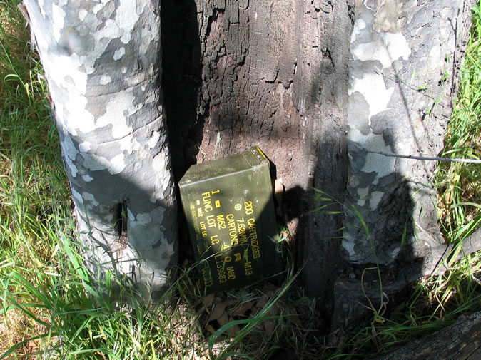 The Hanged Man's Grave geocache.