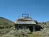 This picture, and the next two, were taken the following morning before leaving Bodie. The structure is a little seven stamp mill which stands on the old site of the ten stamp Bodie Consolidated about three quarters of a mile down Bodie Canyon toward Aurora. (54kb)