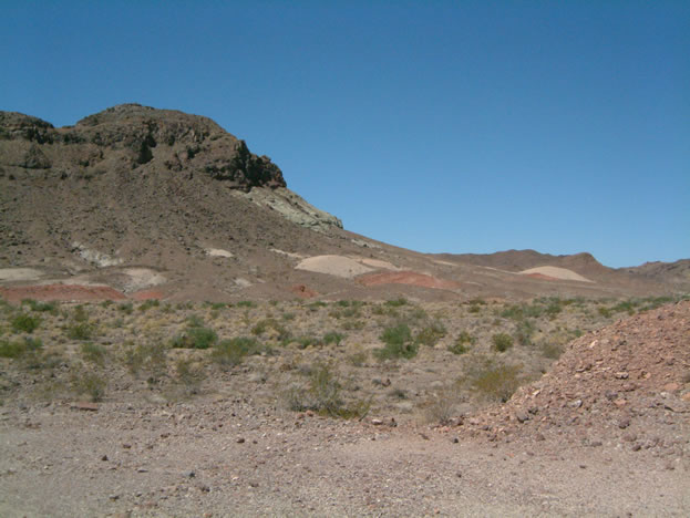 The calcite crystals are up the hill to your left.