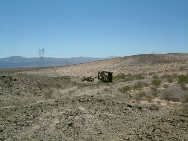A trip up a side wash revealed a headframe and shaft.