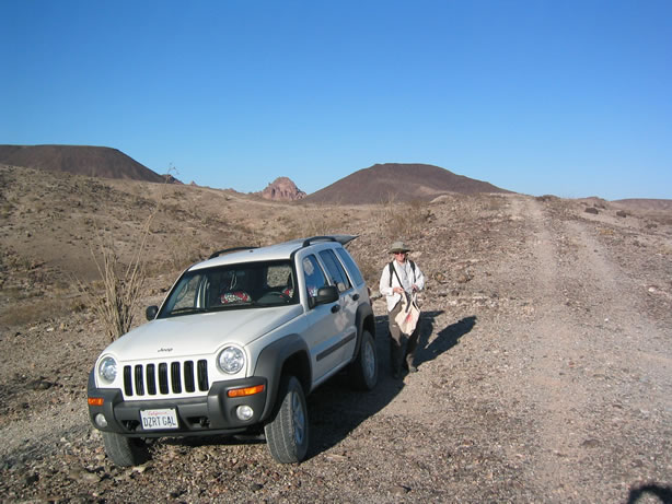 Setting off for some petrified wood collecting.