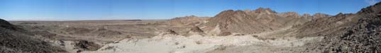 Panoramic of the Bluebird kyanite collecting area.