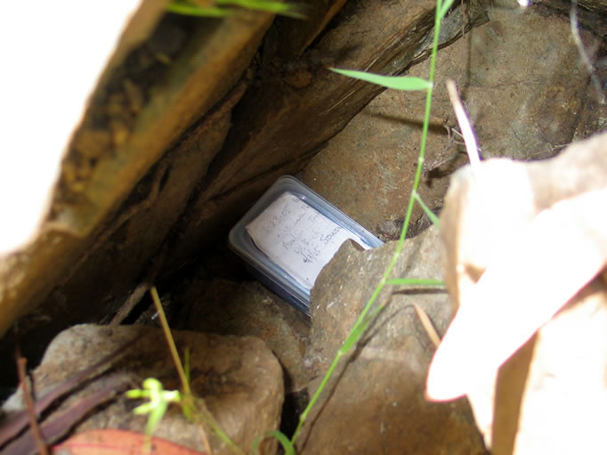 Along the way we find the Salt Point geocache.