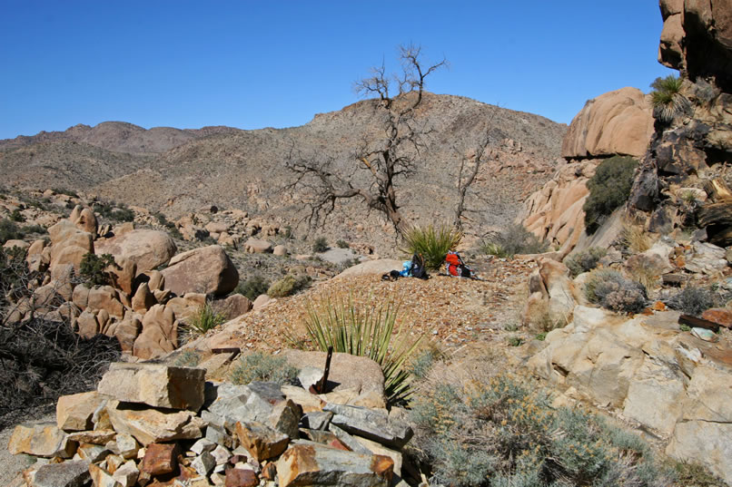 We're happy with what we've found down here.  It's a scenic little spot with some hidden jewels and is well worth the effort.  Our packs are looking like they want to get slung over our shoulders again, so we get ready for the return trip.