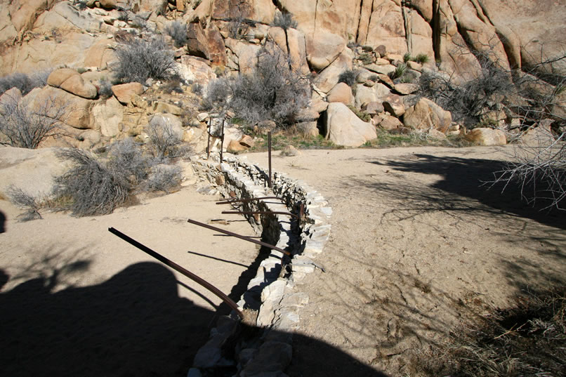 Here's a side view of the dam, which has become sanded-up after many years of neglect.