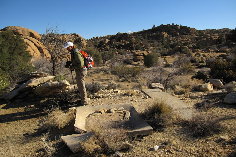 This view shows some of the old foundations.