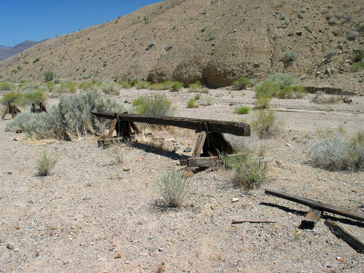 Yep, we finally found one!  This is a short section of A-frames complete with the riding beam intact!