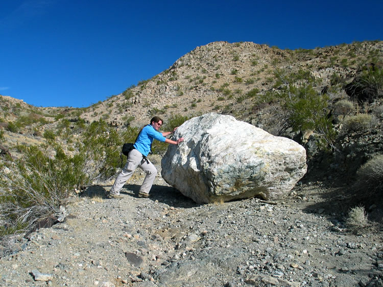 Come on, Niki, if you can't move it we'll have to hike the rest of the way!