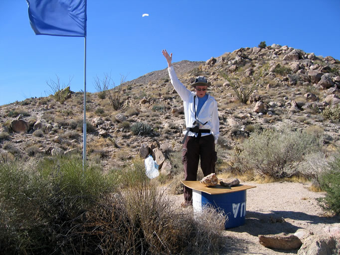 This was going to be a picture of Niki holding up one of the gallon jugs.  However, at the instant that I pressed the shutter, the brittle handle broke off and became airborne while a surprised Niki watched the jug plummet to the ground!