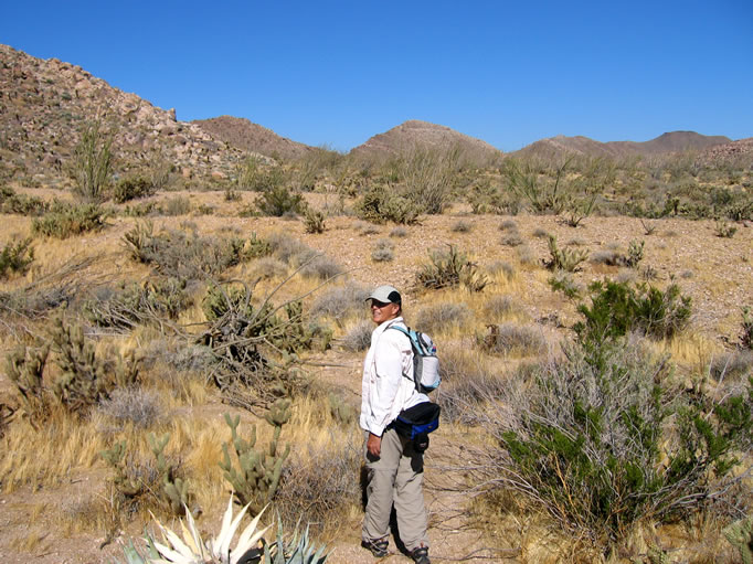 We start our hike to Indian Hill.  It's about a three mile round trip.