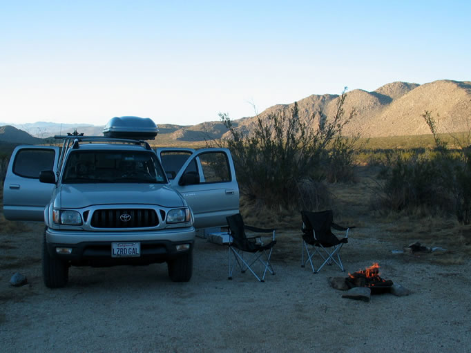 Our campsite.