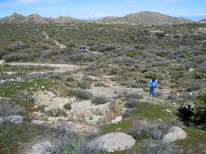 Not much remains at the site of the Little Randsburg Mine.