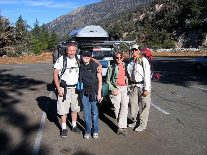 Niki's sister Joyce and her husband Chris join the Dzrtgrls for a hike to the top of Mount San Gorgonio.