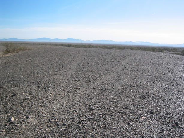 Two prehistoric trails coming from the Colorado River converge here.