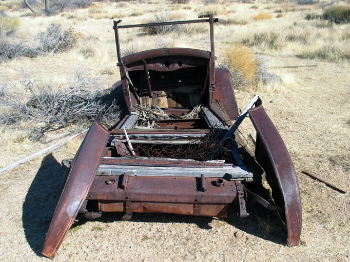 A view of the rear.