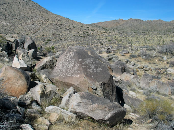 This rock is particularly interesting because he uses two faces.