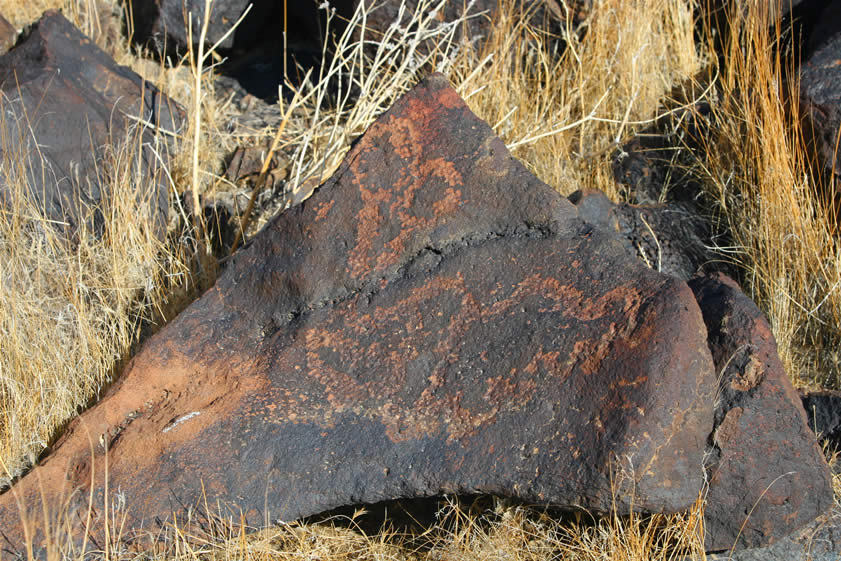 In general, the glyphs in this area are thought to be Numic in origin and associated with success in food procurement and maintaining the sacred and natural equilibrium.