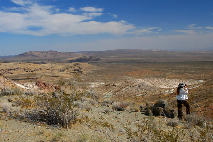 This is a look down into the area which we've been exploring today.