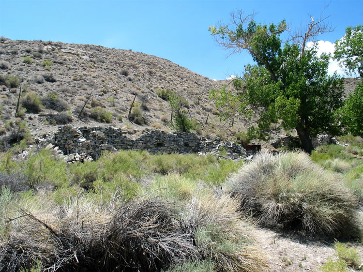 We spent some time exploring the old foundations near the walled graves.