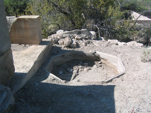 Mill ruins.