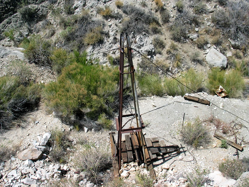 We climb up a dim trail out of the wash and take a last look at the little oasis.