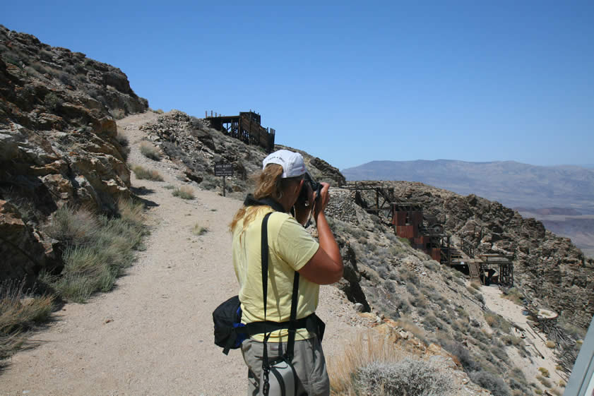 At the end of the road, only a short hike is needed to access the old mill site.