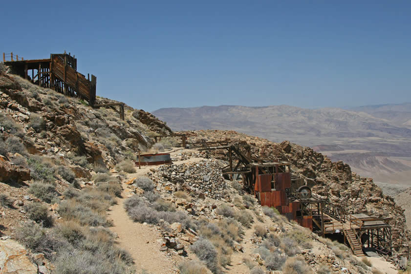 Here are some views of the remains of the stamp mill.