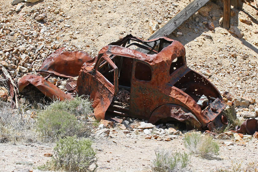 I don't think that there's one bit of that car that hasn't been beaten, bashed, dented, scratched or shot!  Still, it's pretty photogenic!