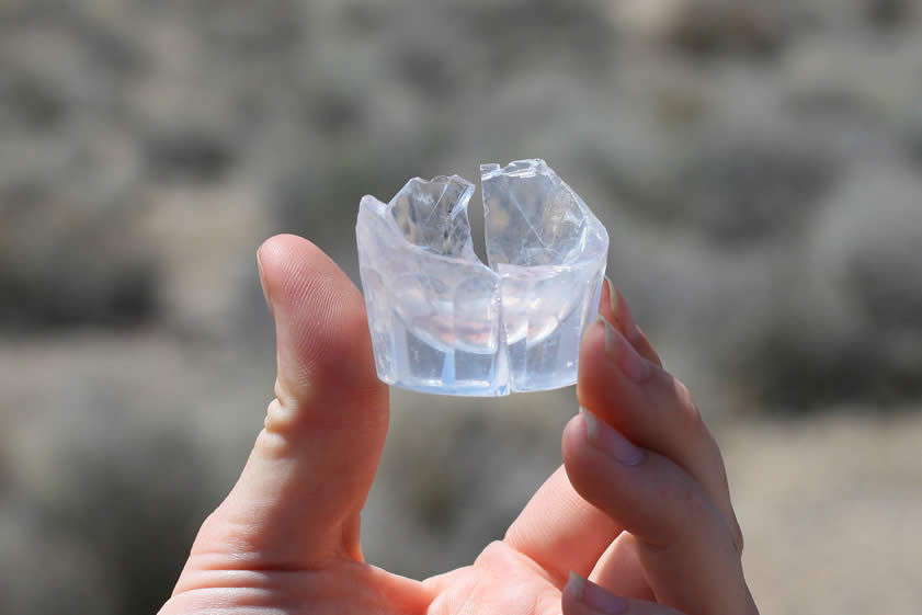 This looks like the remains of an old shot glass.