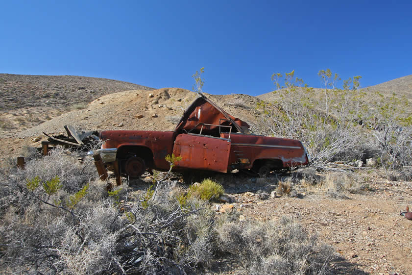 Here are some views of the vehicles around the tailings dump.