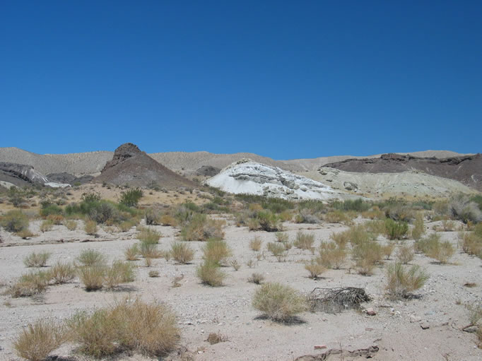 Interesting formations at the entrance to Spanish Canyon.