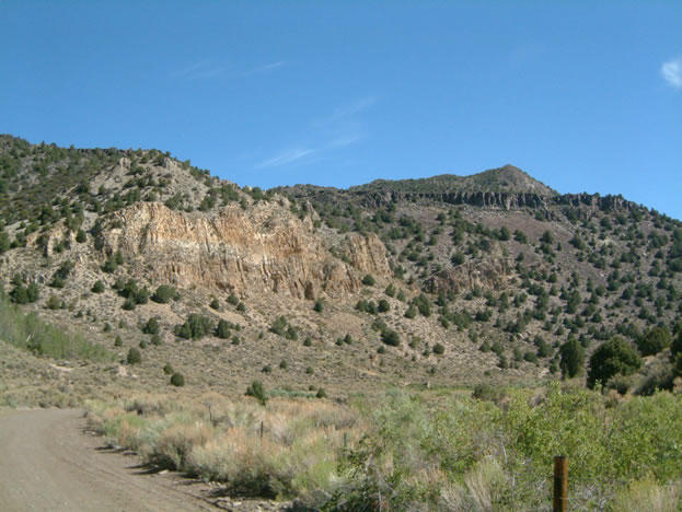 The drive from Bodie to Aurora.