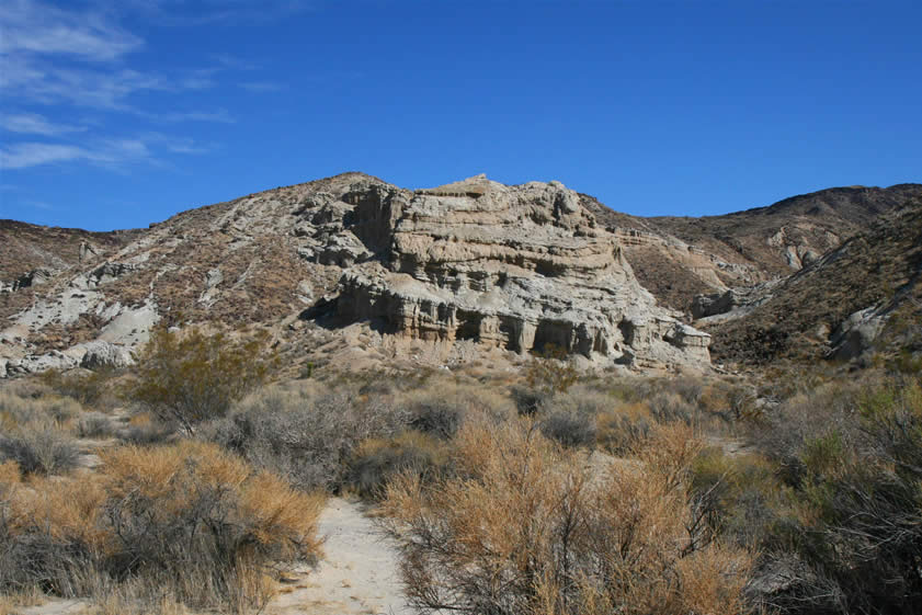In the distance is a castle-like formation that is quite distinctive.