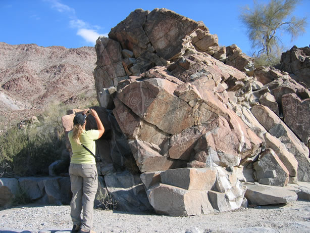 The north side of the wash.