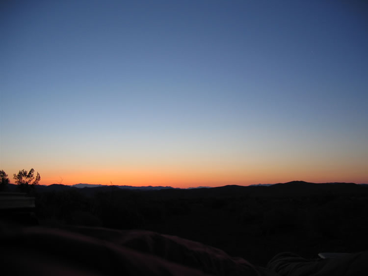 During the night the wind drops to a gentle whisper and sunrise finds us up early and ready to get going.