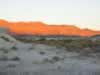 Hills awash in the glow of the setting sun. (40kb)