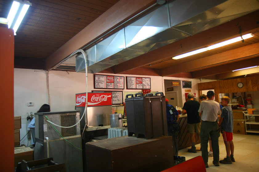 This is the Supai cafe, where the service is friendly and everything on the menu is deep fried!
