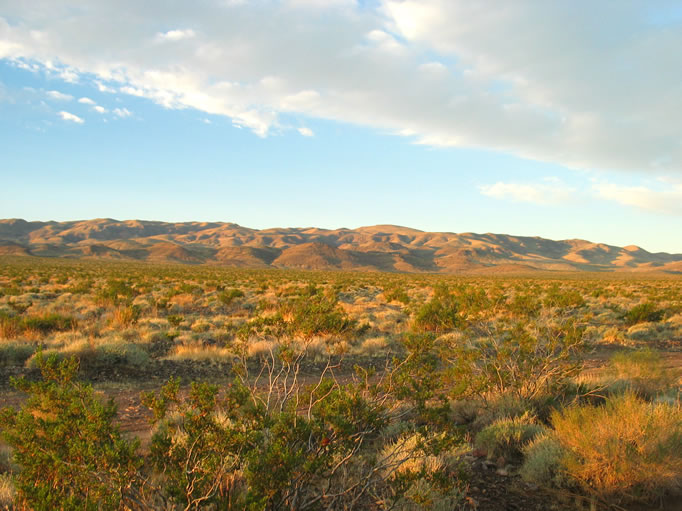 A view toward the general area that we'll be hiking to today.