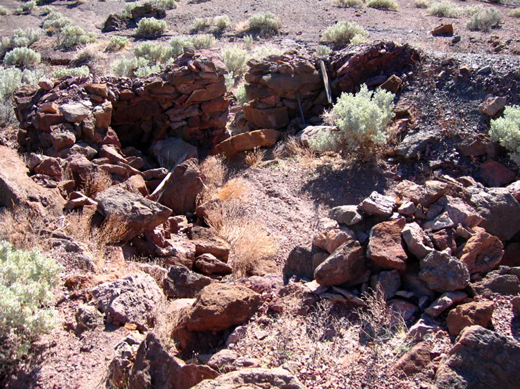 Of course, even before the first mining took place, the Indians used the springs.  Early miners commented on the arrowheads and pottery strewn around the spring.  Even today, portions of old trails and sleeping circles may be found nearby.