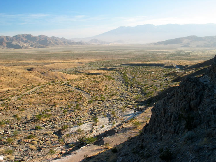 We climb to the upper workings.  Nice views.  We can just see the truck on the road to the right of the photo.