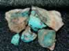 Quartz stained with what resembles azurite. (129kb)