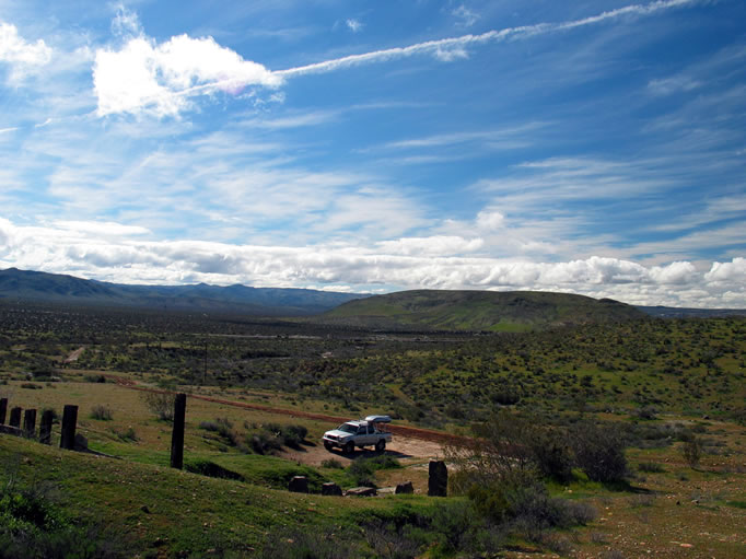 Looking south toward Interstate 8.
