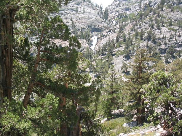 Waterfall near base camp.