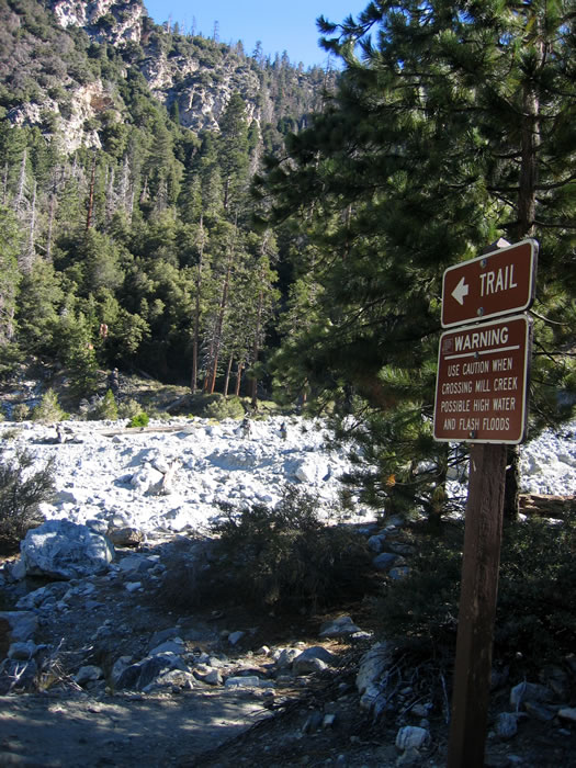 The Mill Creek crossing.