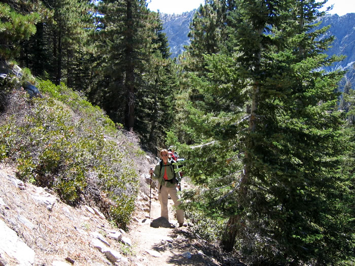 Niki in her uphill rhythm.
