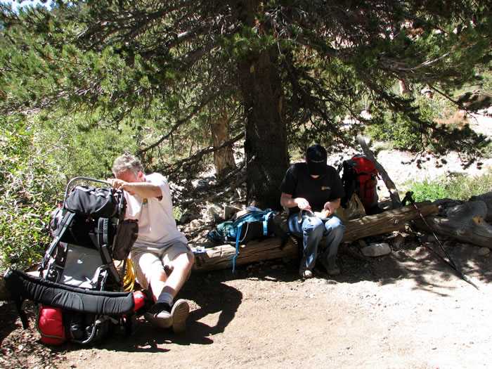 We take advantage of our early arrival to get a good campsite.
