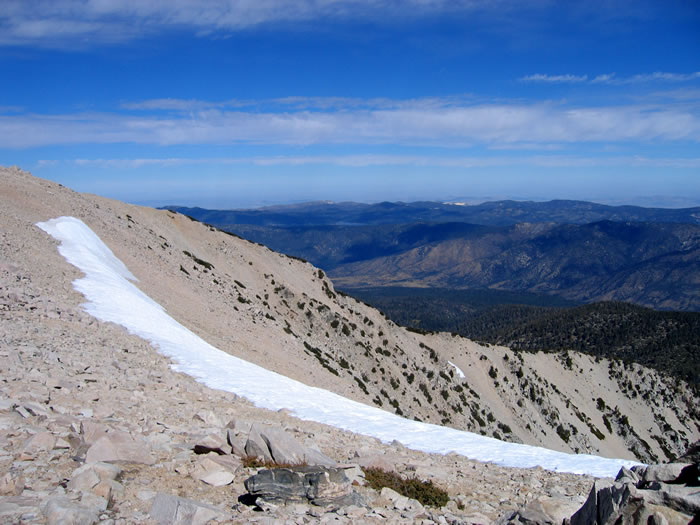 The lake in the distance is Big Bear Lake.